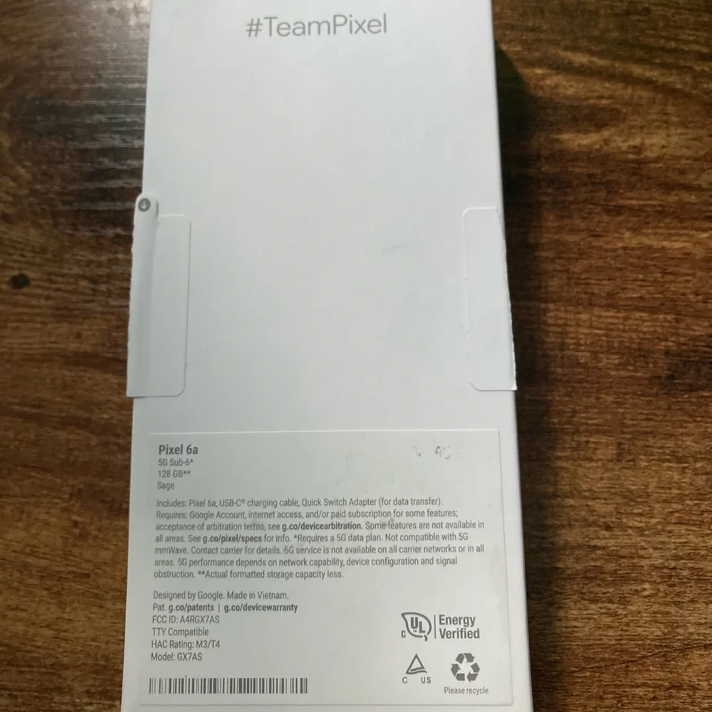 Unlocked never used Google Pixel 6a